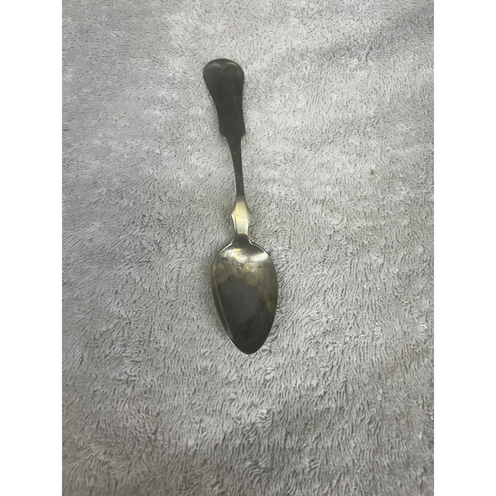 Antique A.B. Peauy Sterling Silver Salt Spoon Fiddle Handle 3.5 Inch